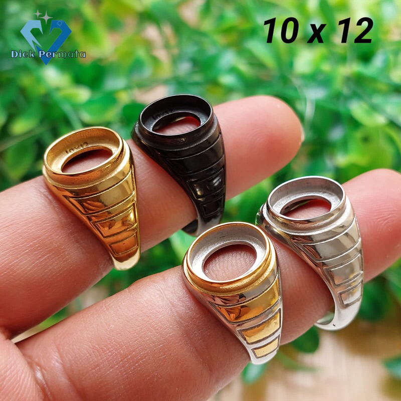 RING CINCIN TITANIUM SUPER DIM 10x12 TANAM