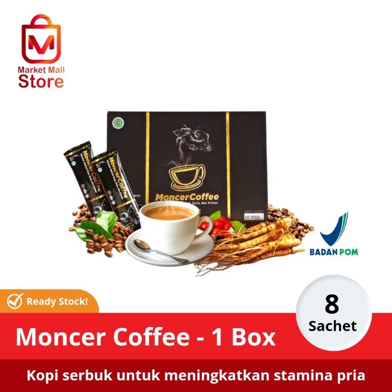 

Kopi susu krimer herbal mocar macer coffee bubuk 1 box isi 8 sachet original