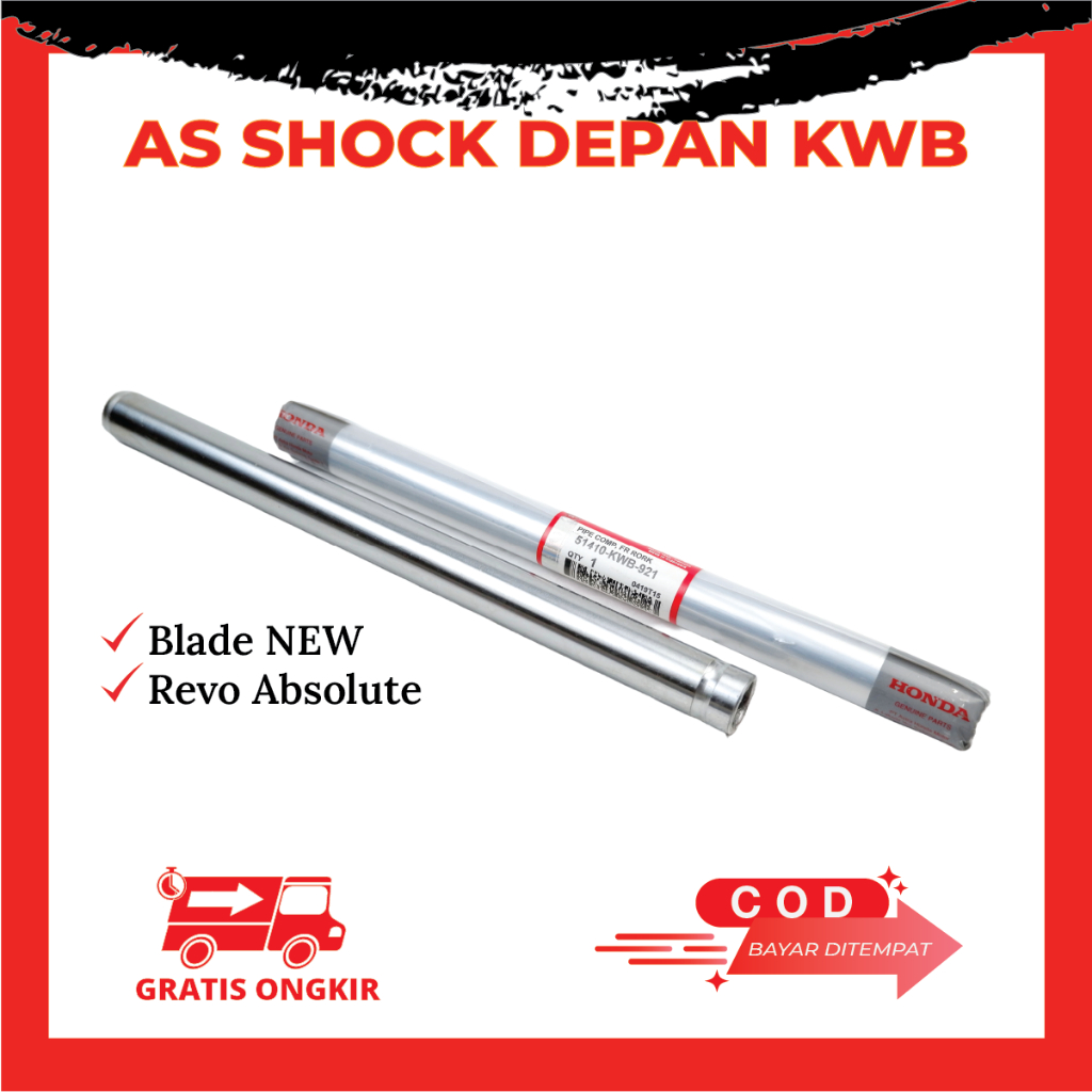 As Shock Depan Motor Honda Revo Absolute & Blade - Shock depan Revo Kode KWB