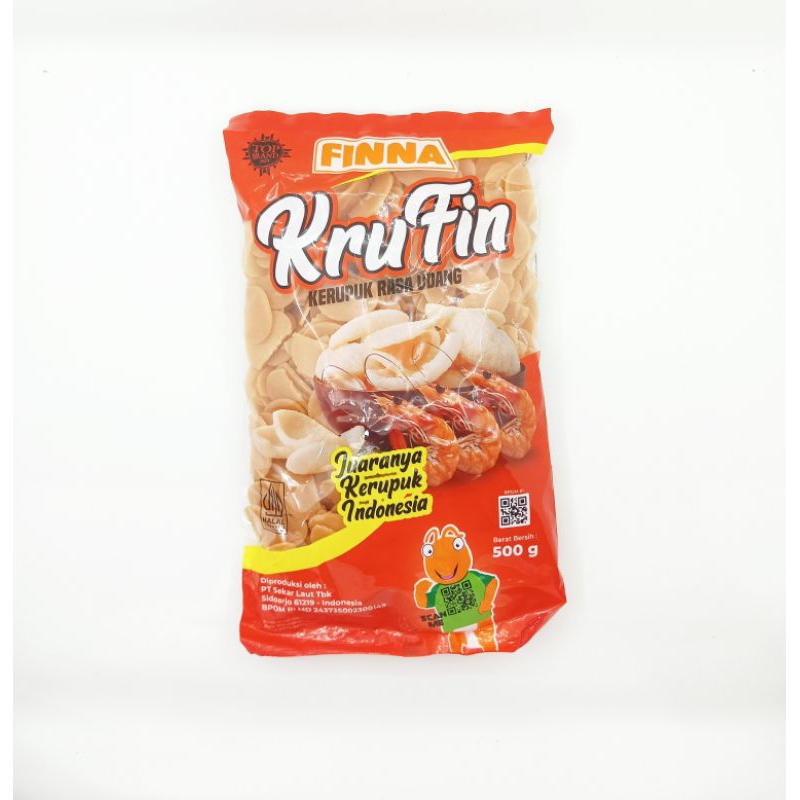 

Kerupuk Krufin Finna 500gr, Krufin Udang, Krufin Bawang