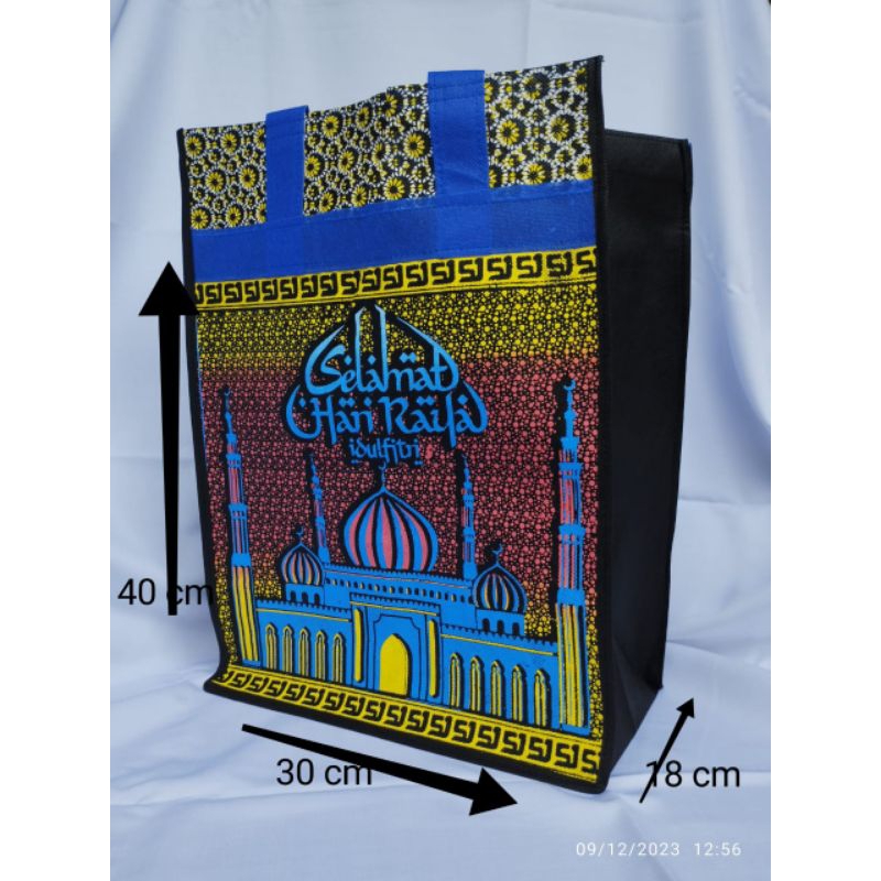 

1 Lusin 12pcs Tas Parcel lebaran, hampers idul fitri, goodie bag idul fitri bahan spunbond