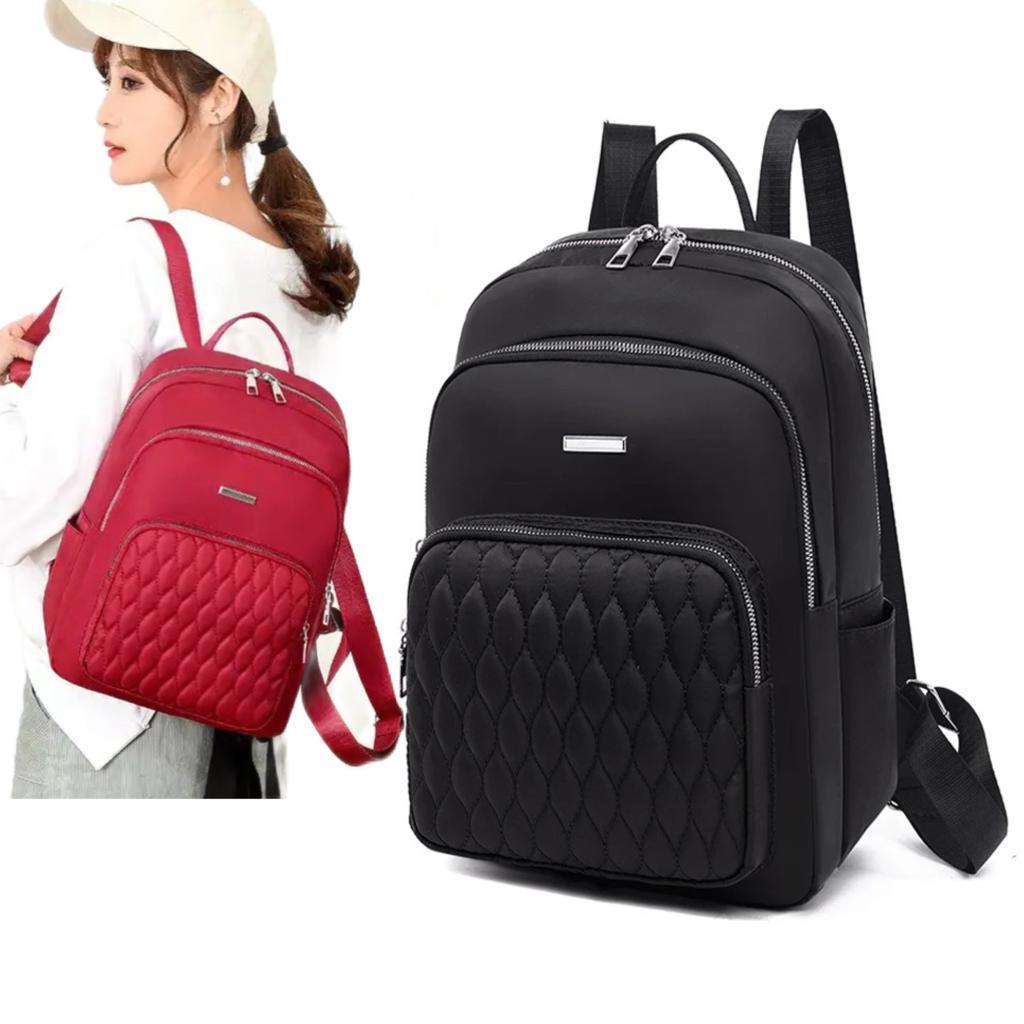 FLASH SALE 12.12. - CHIBAO BESAR PLAT TAS RANSEL WANITA WARNA HITAM, MAROON, NAVY, MERAH | RANSEL PR