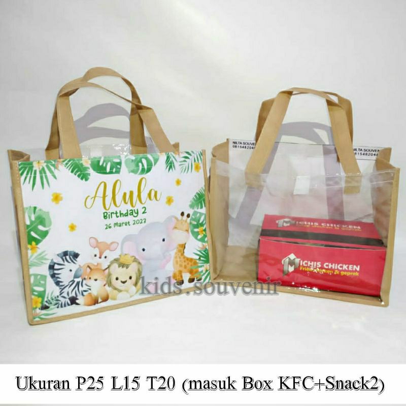 

Goodiebag Ultah Kombinasi Mika Souvenir Ulang Tahun Anak Tas Ultah Custom Gambar Mickey FREE DESAIN