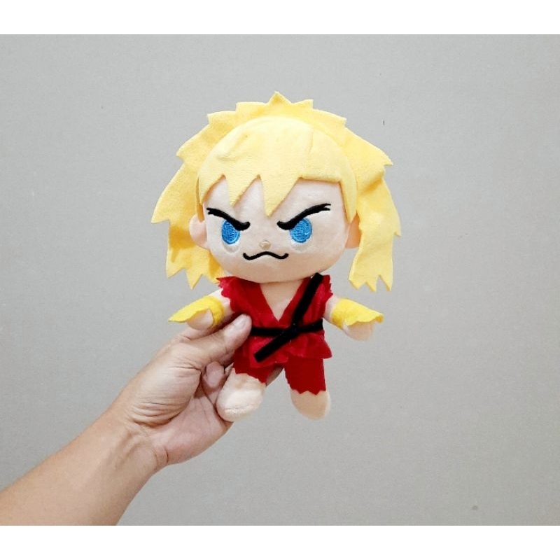 Boneka Street Fighter Karakter Ken Size 25 Cm/ Boneka Street Fighter