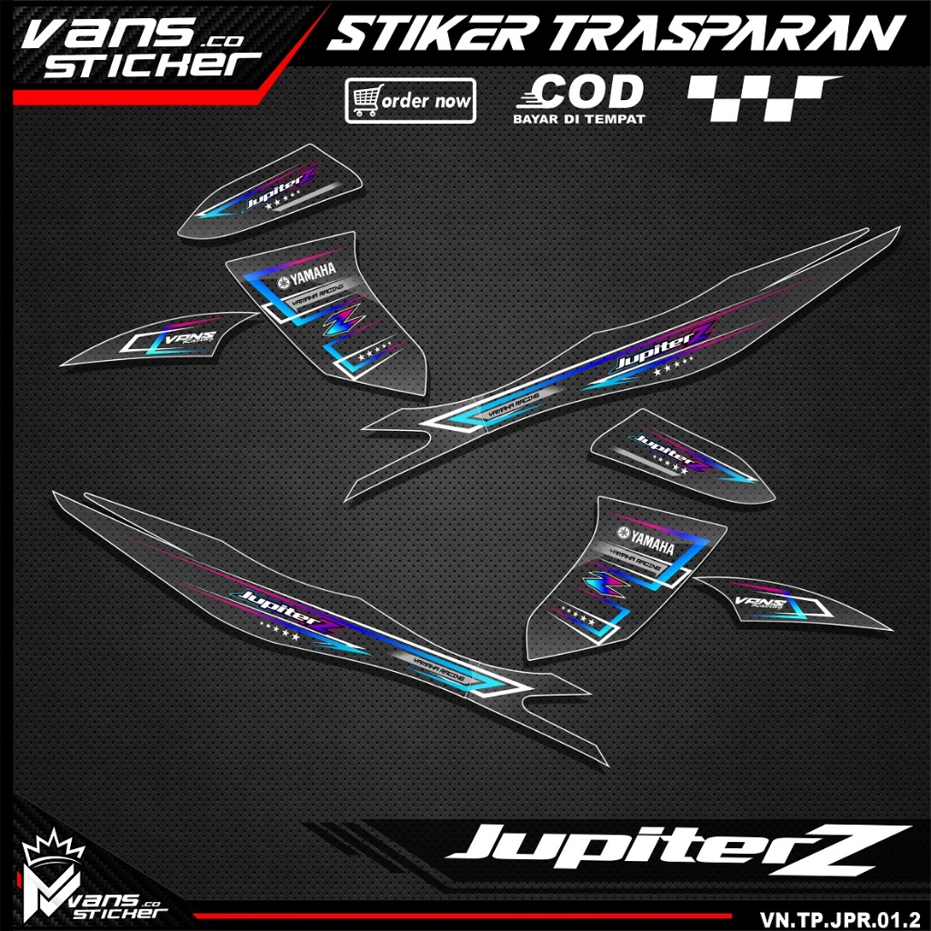 Striping Trasparan JUPITER Z OLD BURHAN Lis Sticker Variasi Motor YAMAHA JUPITER Z BURHAN