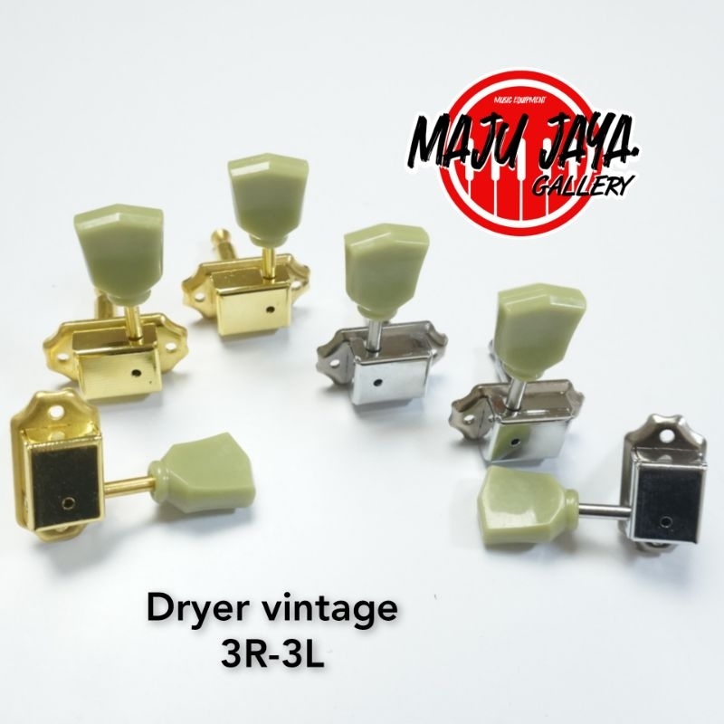 dryer tuning machine pegs puteran gitar kluson vintage 3R 3L les paul LP SG style