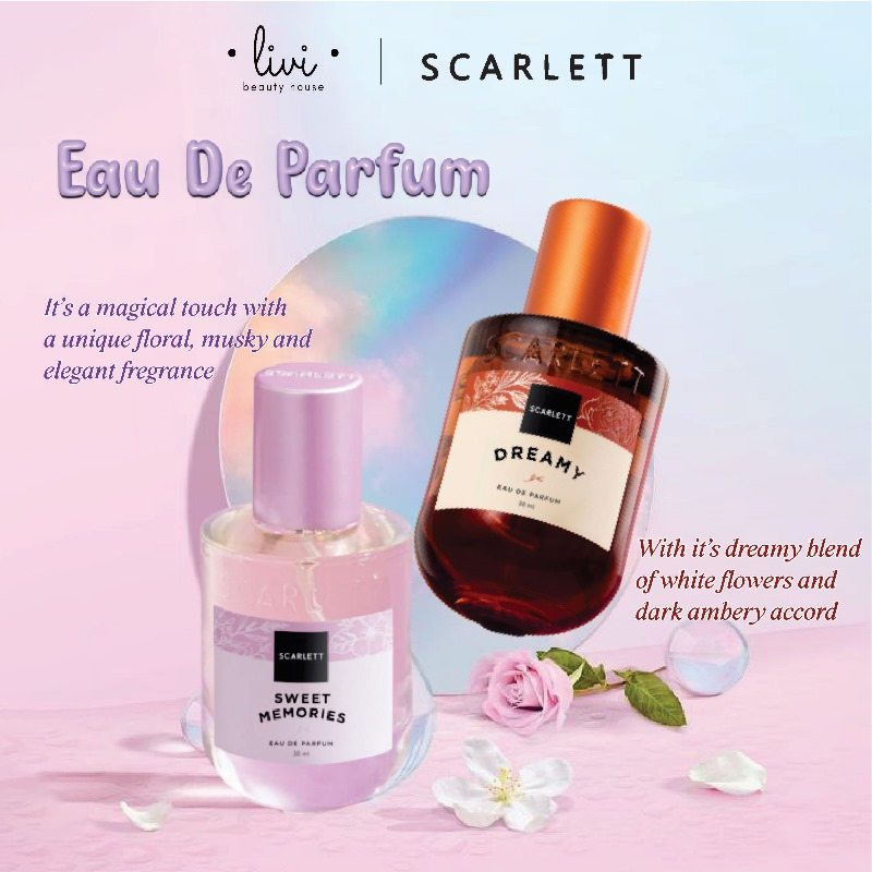 SCARLETT WHITENING Eau De Parfum Euphoria Passionate Dreamy Sweet Memories New Varian Parfume Serum 