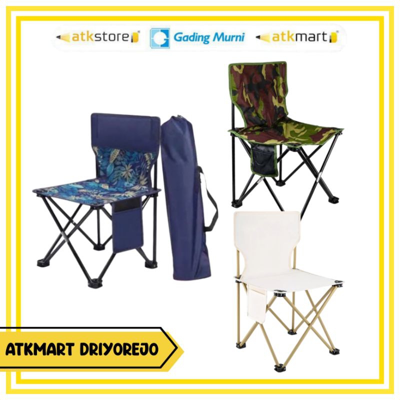 V-TEC KURSI LIPAT PRAKTIS MOTIF - KURSI OUTDOOR - KURSI CAMPING - KURSI GUNUNG