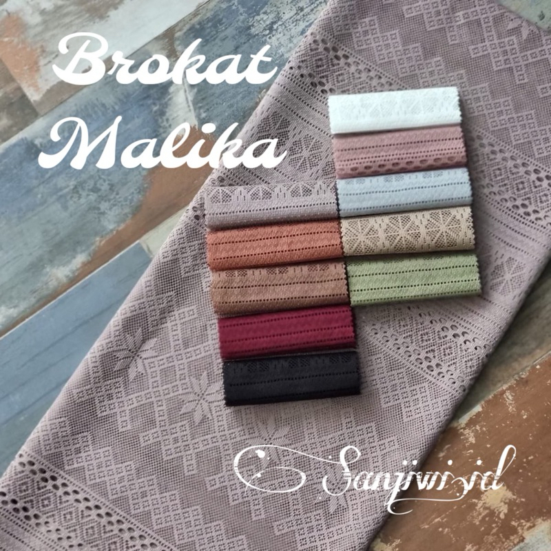Kain Kebaya Brokat/Kain Brukat Malika Salur( Motif Random)