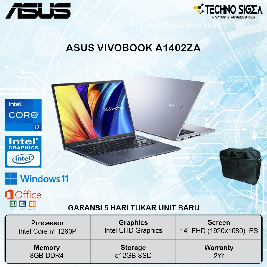ASUS Vivobook 14 A1402ZA i7 1260P 8GB 512GB 14.0FHD IPS 100sRGB