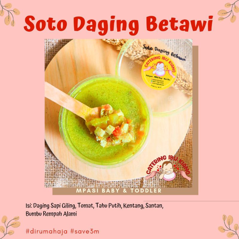 

Soto Daging Betawi MPASI Frozen Bekasi