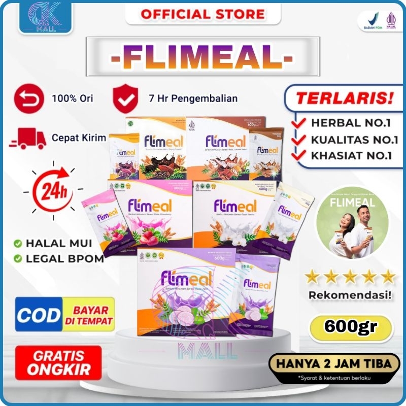 FLIMEAL Sereal Diet Pengganti Makan Terbaik Pelangsing Badan Penurun Berat Badan