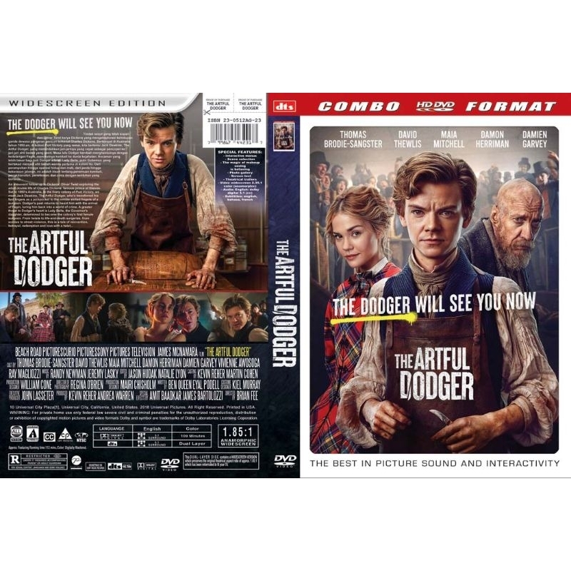 dvd The Artful Dodger 2023 {OD DTS R1} {Crime} {Thomas Brodie-Sangster , David Thewlis, Maia Mitchel