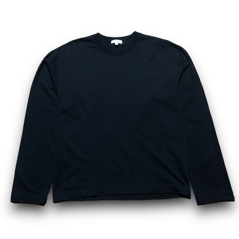 United Arrows Black blank longsleeve shirt