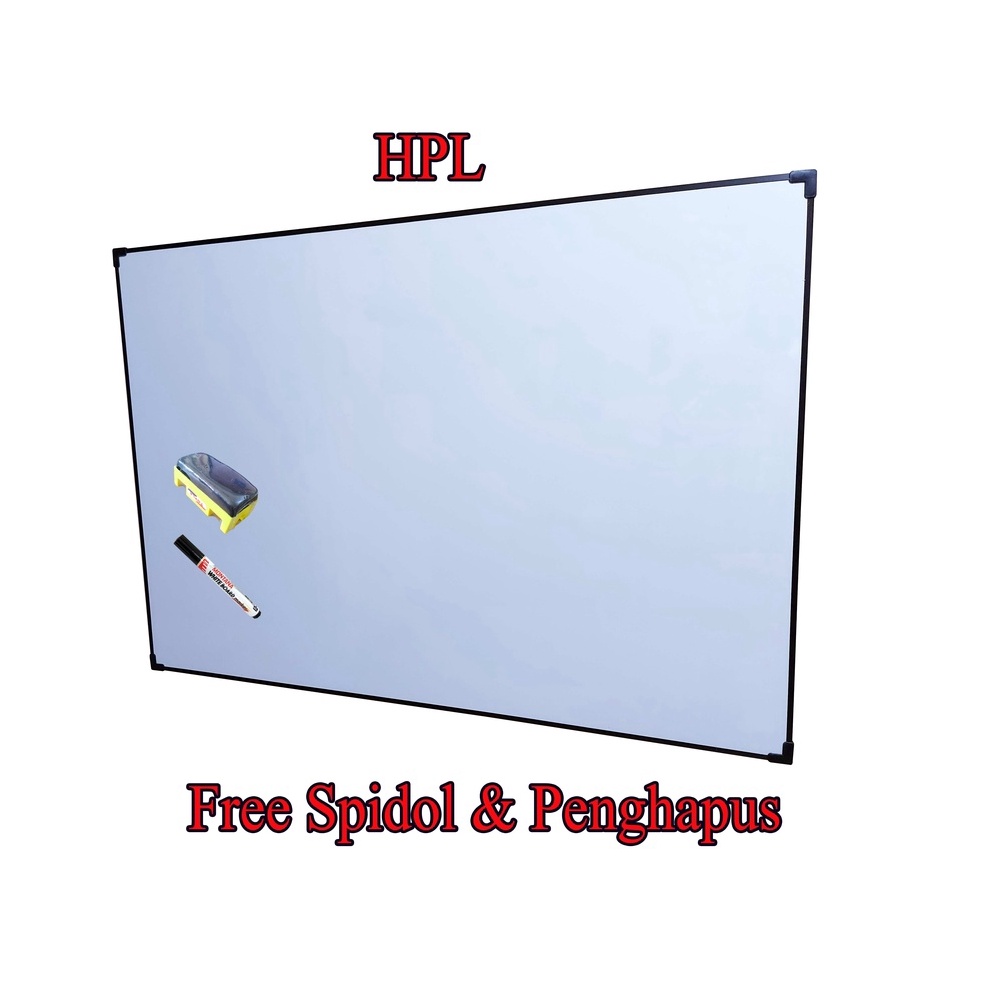 

Oke Price.. Papan Tulis 80x120 cm Whiteboard Magnet dan Non Magnet TKP