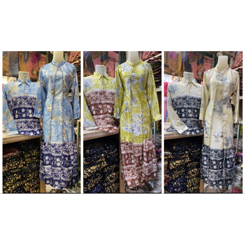 Couple Gamis Pesta Mewah Silky Jumputan