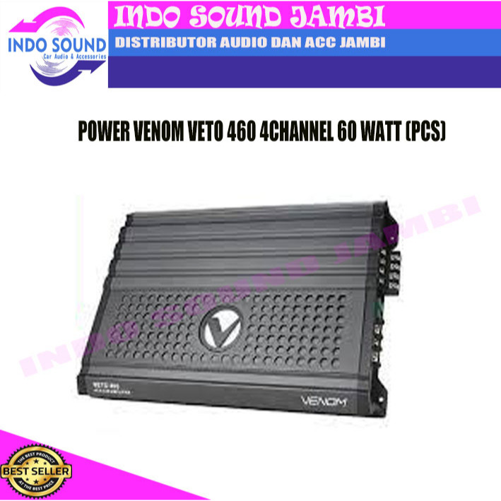 POWER AMPLIFIER 4 CHANNEL VENOM ELLEMENTO VETO 460 POWER AUDIO MOBIL