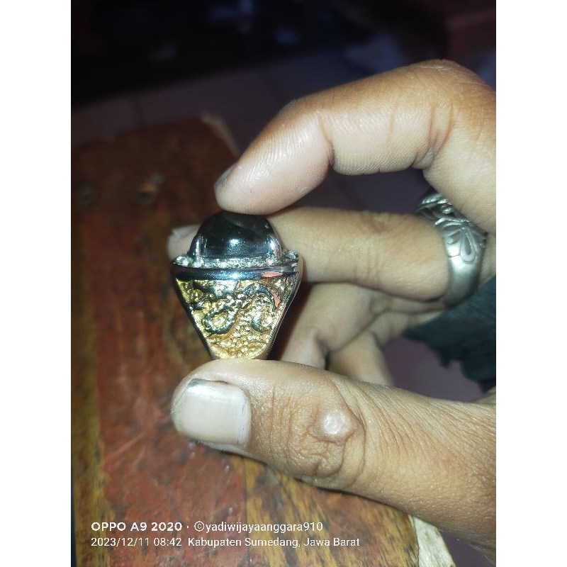 batu akik kelor hitam pekat