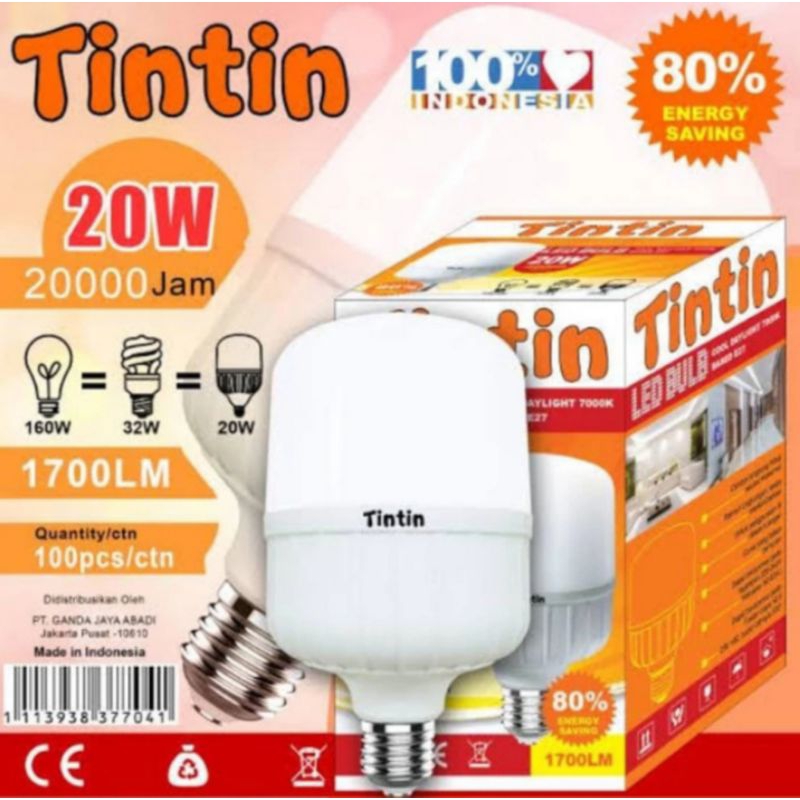 Lampu LED Murah Tintin 20 Watt