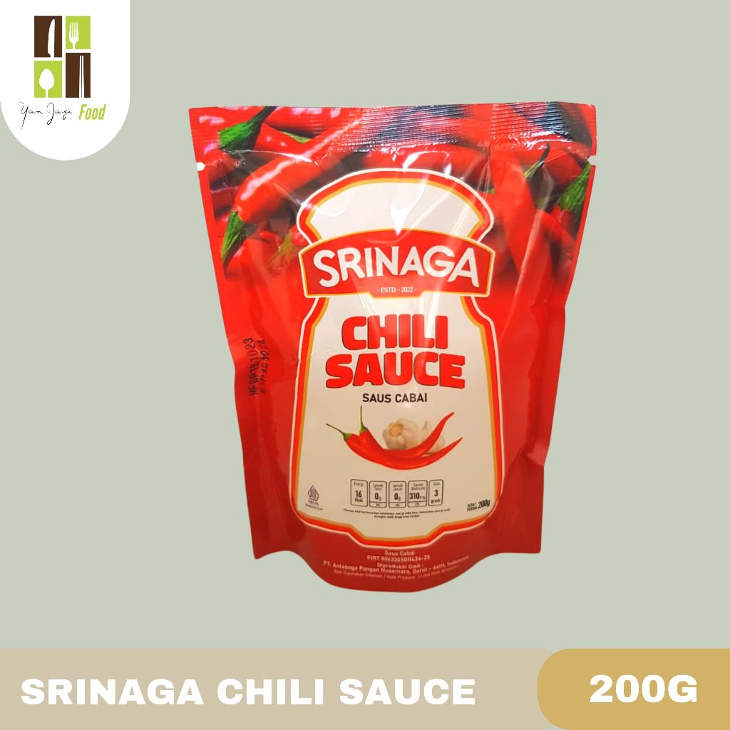 

Srinaga Chili Sauce Pouch/ Saos Cabe/ Saus Sambal / Saus Tomat 200g