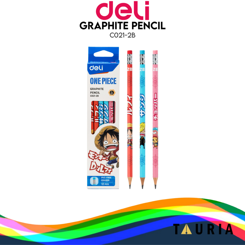 

Deli Graphite Pencil / Pensil Kayu 2B ONE PIECE Kualitas Bagus C021-2B