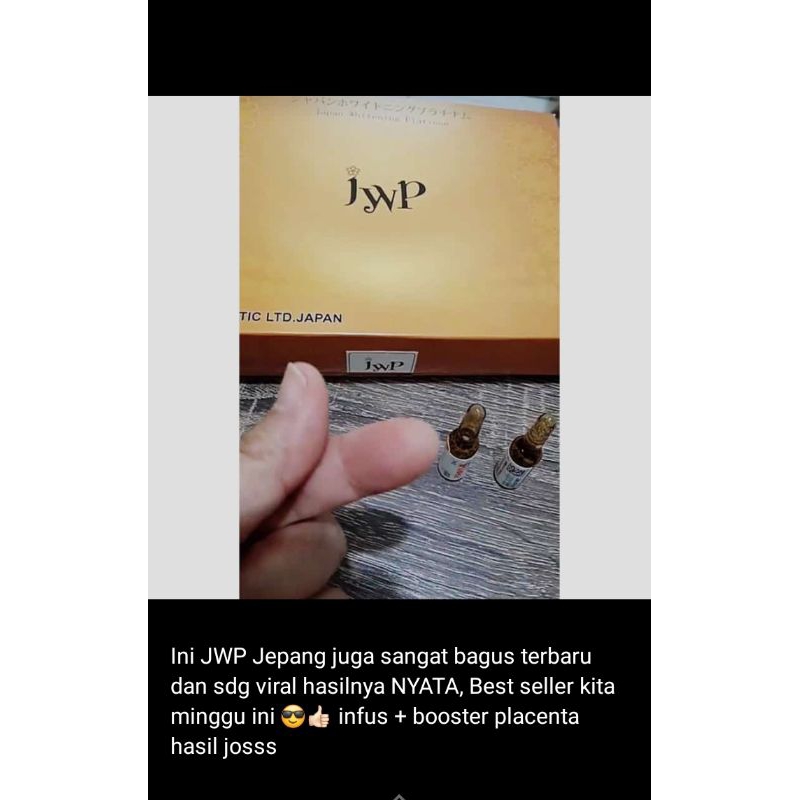 READY infus whitening JWP JEPANG+BOOSTER AMPUH MAKSIMAL