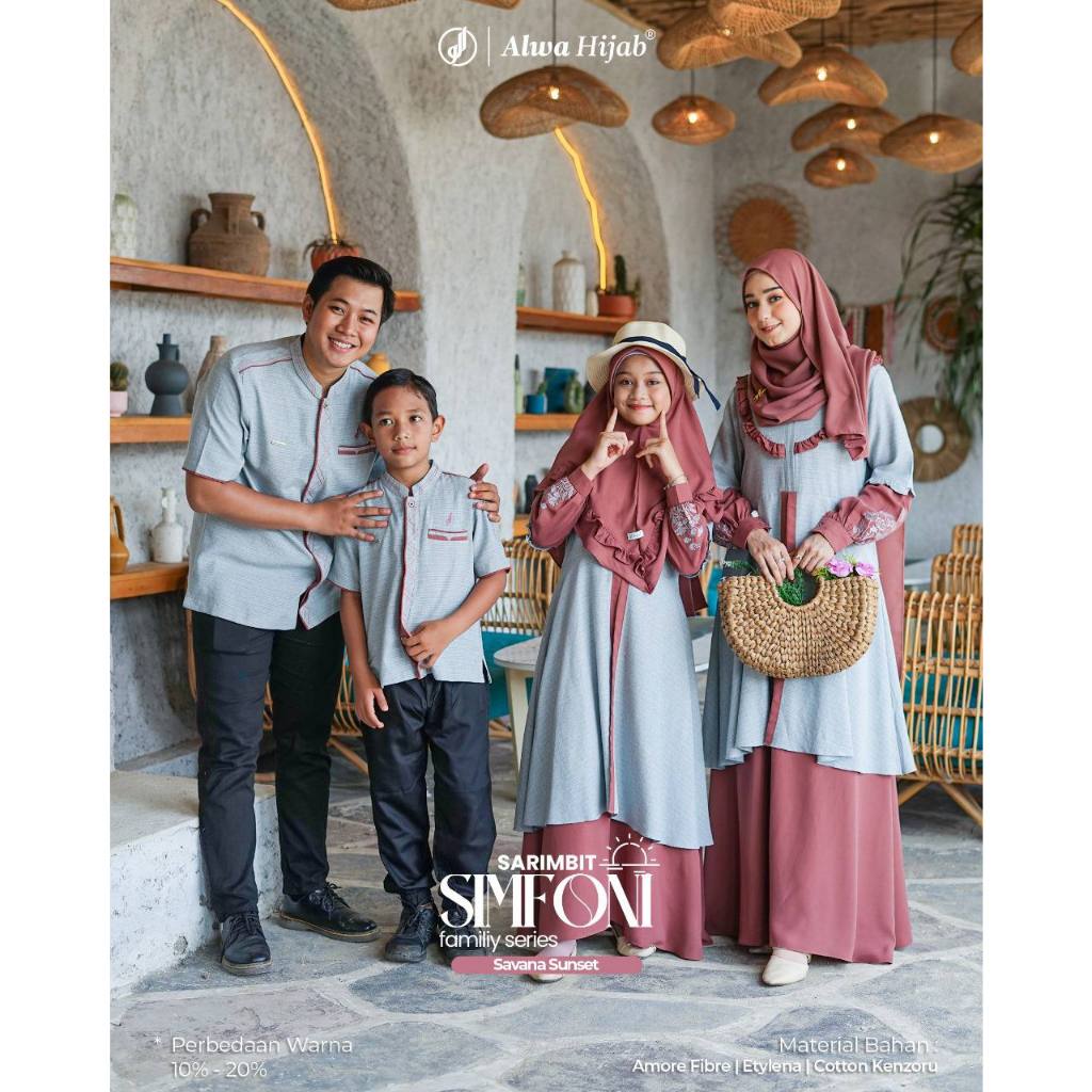Sarimbit Lebaran.Sarimbit Keluarga.Sarimbit Simfoni - Alwa Hijab (PRE ORDER)