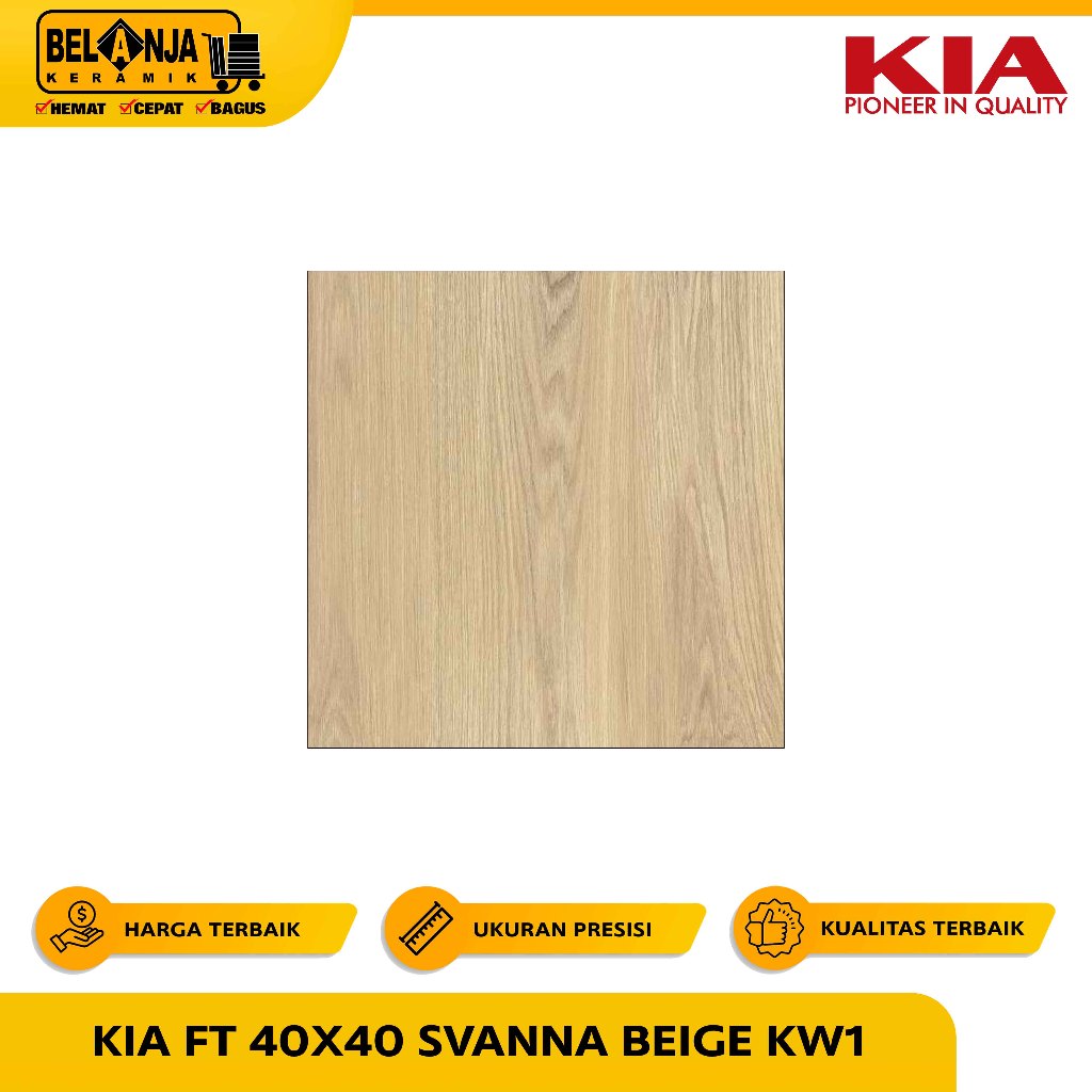 Kia Keramik Lantai 40X40 Svanna Beige Kw1