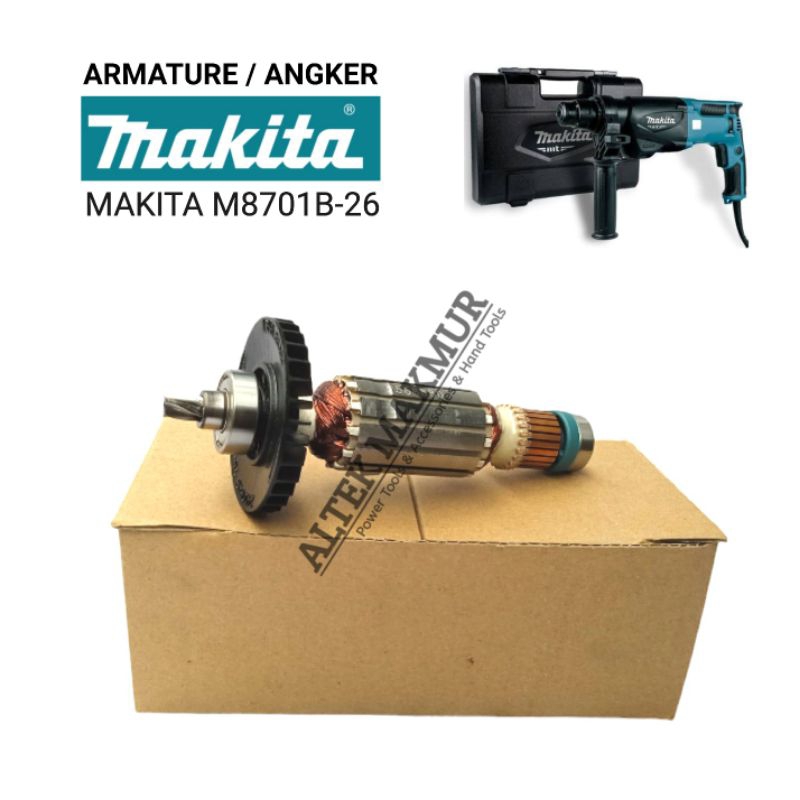 Makita Original Armature Mesin Bor Rotary Hammer Makita M8701B / Angker Dinamo Bor 3 Mode Fungsi Mak