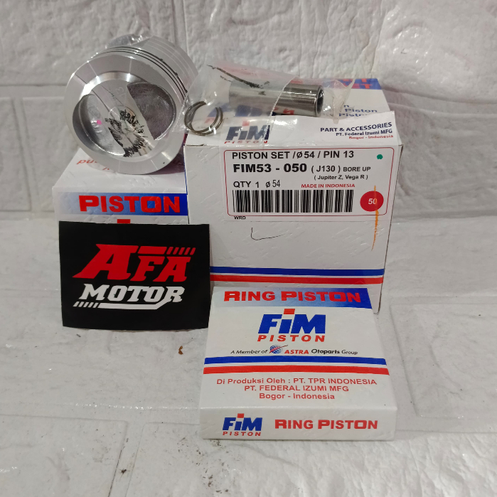 PISTON FIM53 XB BORE UP JUPITER Z VEGA R BEAT SCOOPY KARBU BEAT FI SCOOPY FI BORE UP 54 PIN 13 (54)
