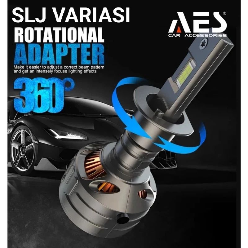 Lampu Headlamp H4 AES Turbo P5 100 W Premium Quality Soket H4 Mobil Motor