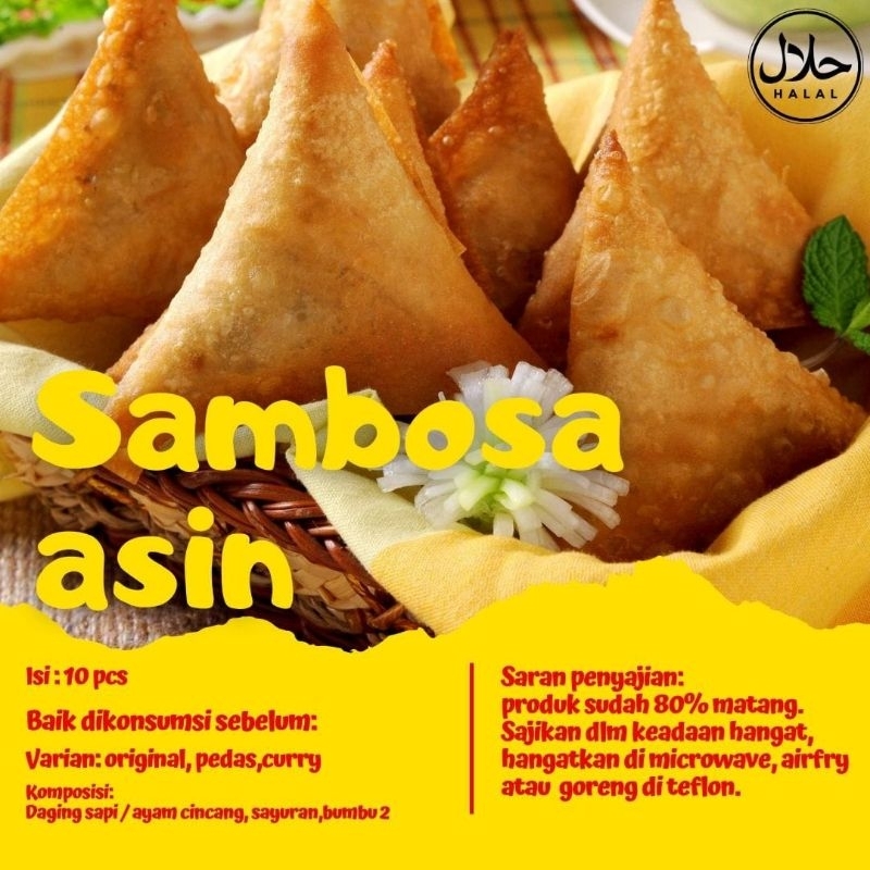 

sambosa asin isi 10 pcs