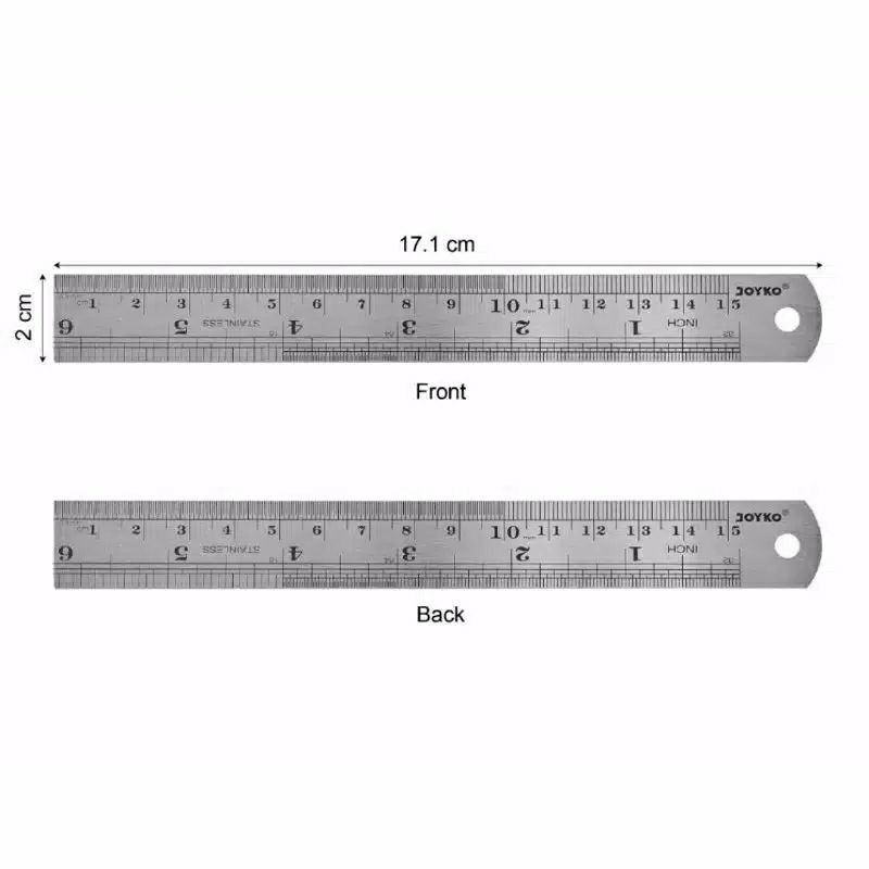 PENGGARIS BESI 15CM