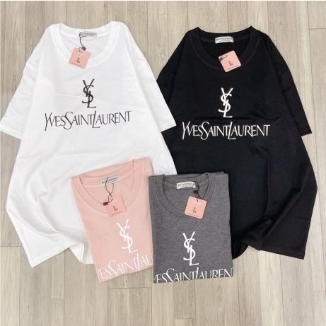 Kaos Premium, Kaos Wanita, Atasan Wanita, Baju Wes Saint Laurent, Kaos Bangkok