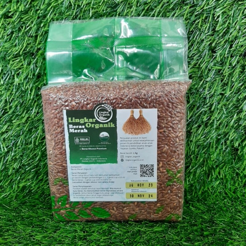 

Beras Merah 1kg Lingkar Organik