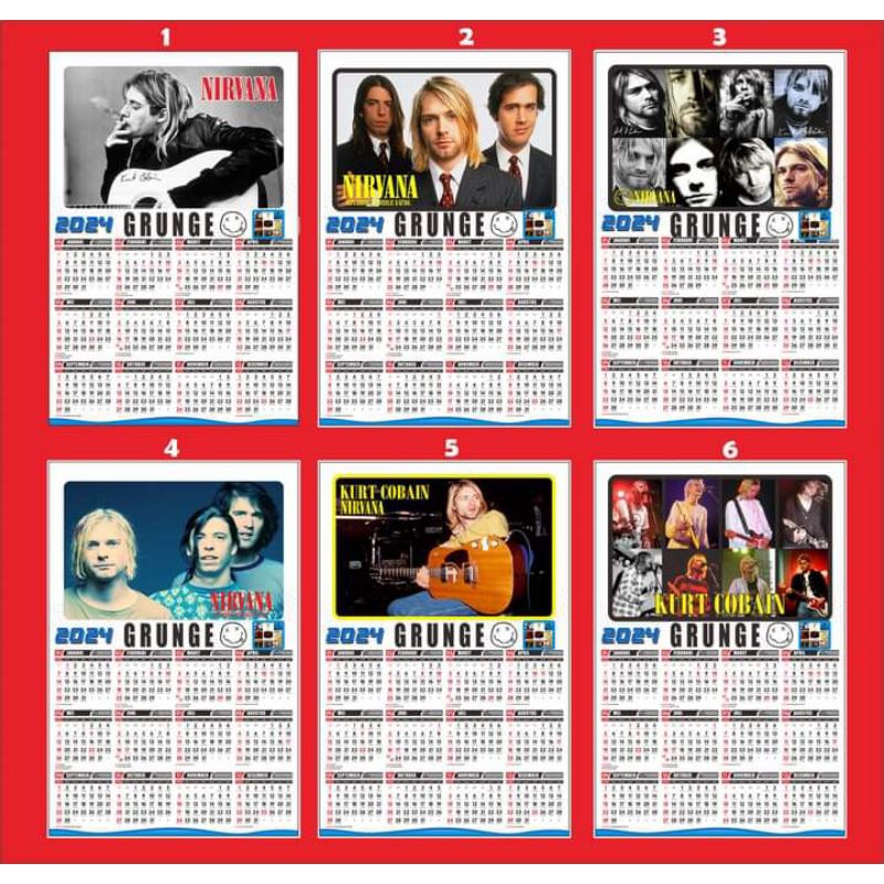 

KALENDER DINDING 2024 UKURAN A3 GAMBAR BAND NIRVANA