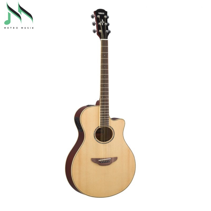 Gitar Yamaha Akustik Elektrik APX600M Natural Satin Smokey Black - Yamaha APX600M