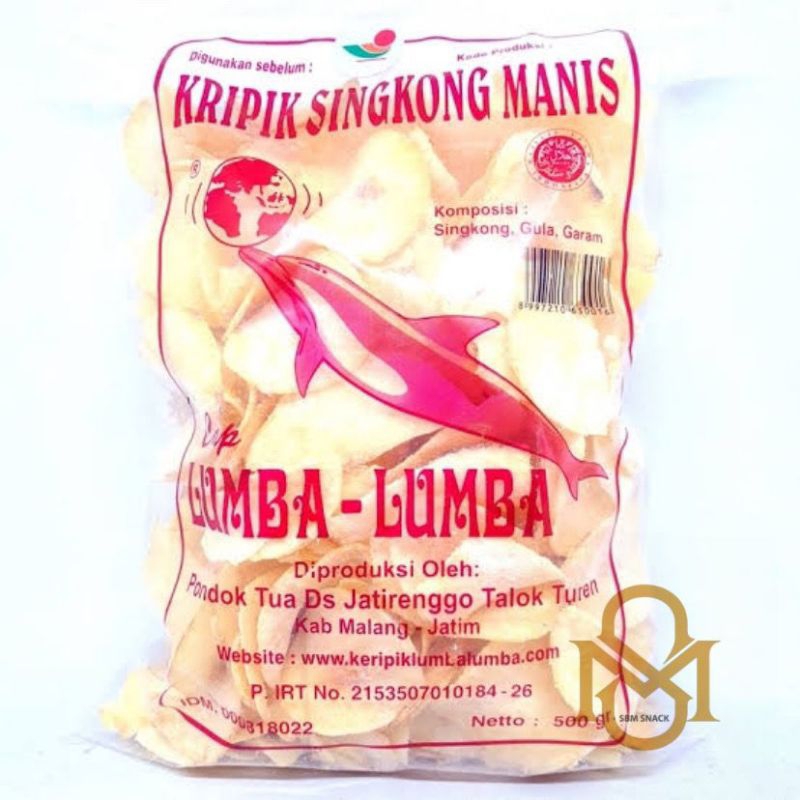 

Keripik singkong lumba lumba malang Manis Asin 500 gr / Keripik singkong