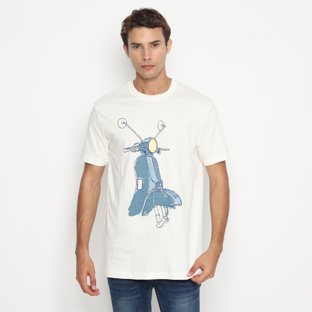 Kaos Pria Band Vespa Px 150 23 Vintage Trafficroom