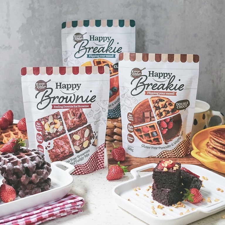 

OMAHBAYI - Happy Breakie Gluten Free Pancake & Waffle Mix - Double Choco 250gr