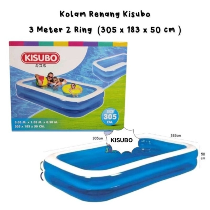 Kolam Renang Anak KISUBO 305 - 200cm panjang Jumbo