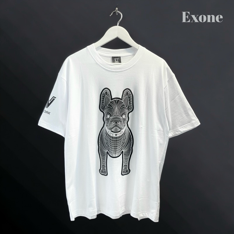 LIFEWORK Signature Radog Tshirt White Oversized Korea