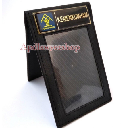 

Name Tag ID Card Kulit 2 Sisi Magnet Logo KEMENKUMHAM RI Hukum dan Ham RI PREMIUM