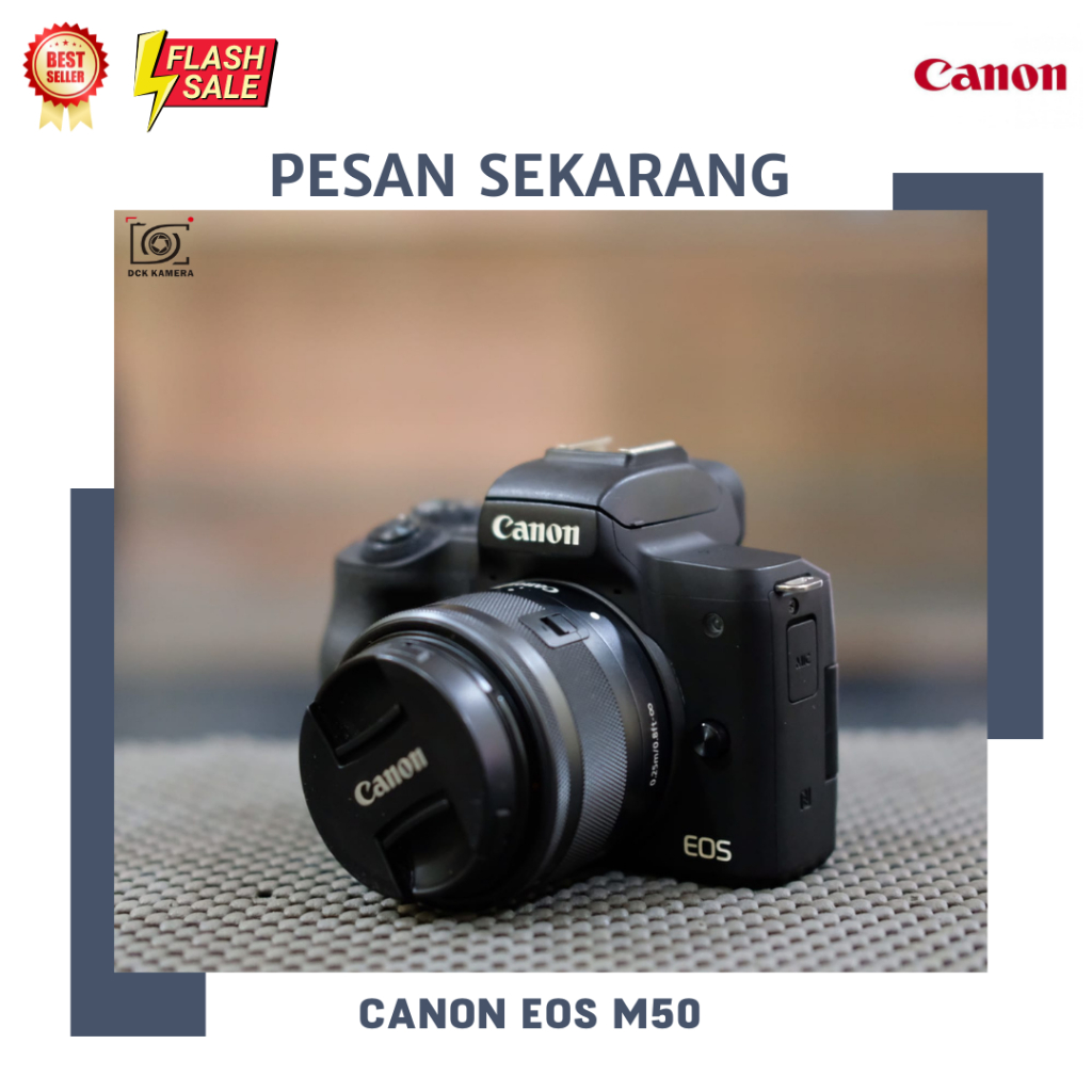 MIRRORLESS CANON M50 + Kit 15-45mm FULLSETBOX