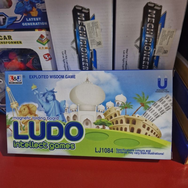 Mainan LUDO Magnet Lipat LJ1084 / mainan anak ludo magnet board game