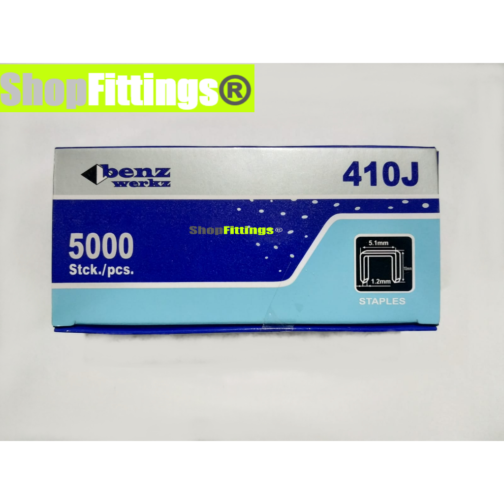 Refill isi Staples 410j 4 x 10 mm Air Stapler Gun 422J Paku U isi 5000 pcs
