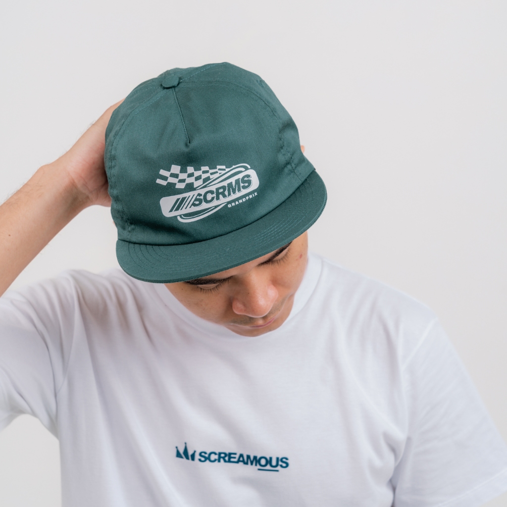 Screamous GAMESOME Hat SnapBack PODIUM PROWLER DEEP TEAL Topi Pria