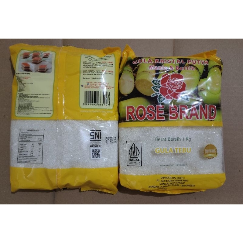 

( COD ) gula tebu rose brand 1kg