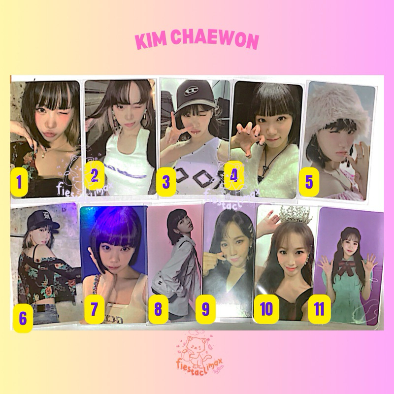 (OFFICIAL) Kim Chaewon Photocard PC KE SAERAFIM Izone Ktown benefit pob Sakura Chaewon Yunjin Kazuha