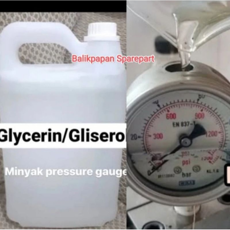 Glycerin oil minyak preassure gauge